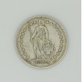 2 franci 1940. Elvetia. argint 835 AU